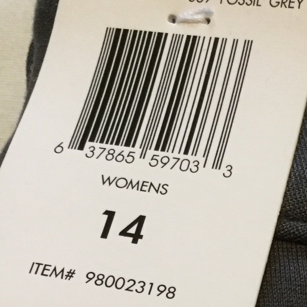 Last size 14 Gray CalvinKlein Stretch pant Zip up - Picture 6 of 8